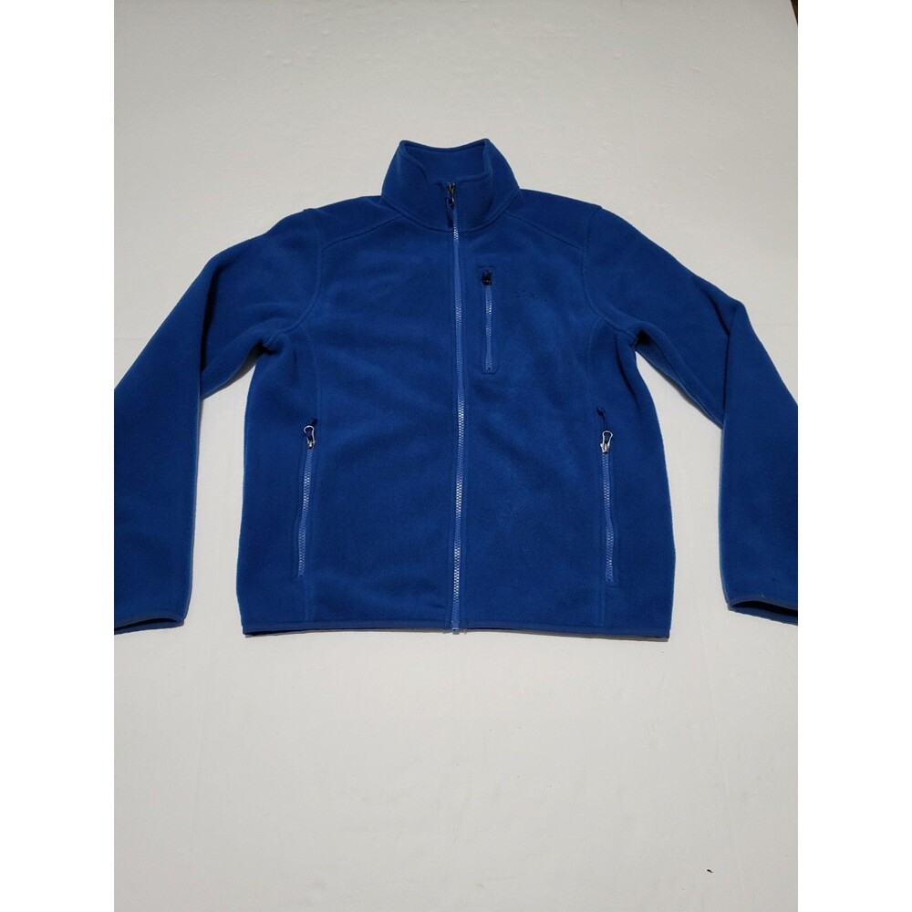 (#C) LL Bean Fleece Full Zip Pockets Lined Size Women's Small Blue